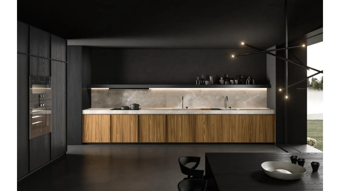 Cucina Design angolare Kuadra di Key Cucine